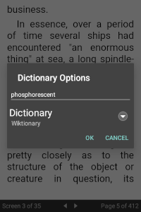 Dictionary Lookup Dialog