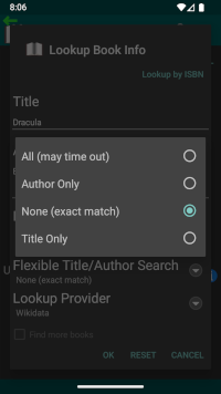 Flexible Search Options