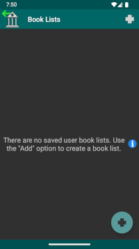 No Book Lists