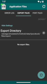 Export Files