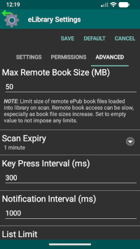 Advanced Settings
