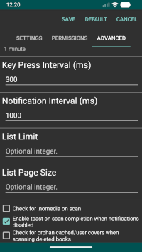 Advanced Settings