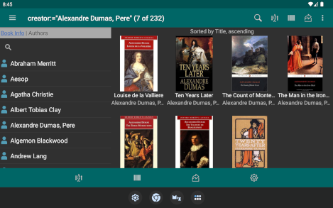 Book Info Browser On Tablet